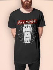 KRBxIKRZ /// MONEY /// LONG BLACKSHIRT